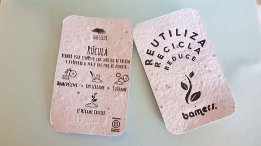 Etiquetas Plantables — 1 detalle rucula bomerz